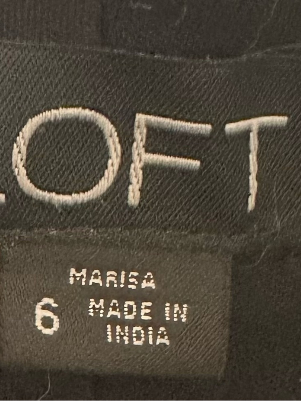 LOFT Marisa Straight Black Pants